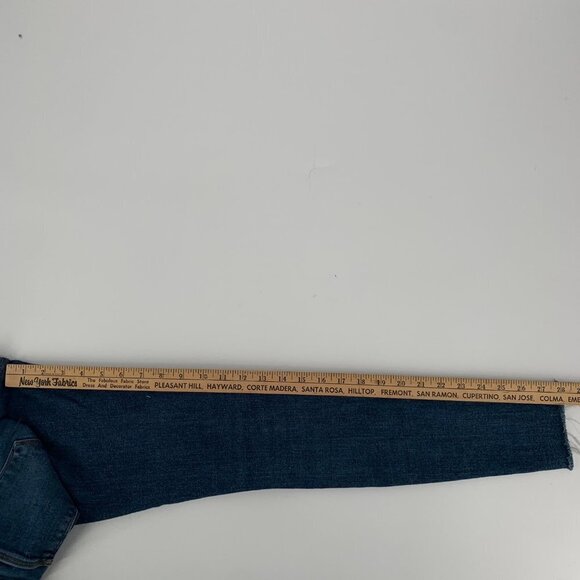 FRAME‎ Le High Skinny Jeans Raw Hem, Distressed, Shredded Knees Size 26 - Picture 9 of 11